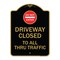 Signmission Driveway Closed to All Thru Traffic W/ Do Not Enter Heavy-Gauge Alum Sign, 18" x 24", BG-1824-24132 A-DES-BG-1824-24132 - alternate 1